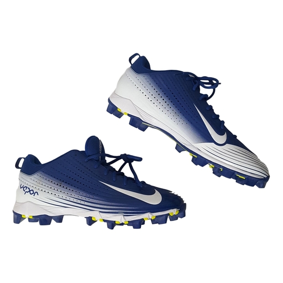 NIKE Vapor Cleat Keystone 2 Low Fastflex Tech Sneakers blue yellow white - Picture 8 of 8